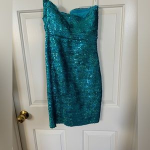 Blue sequence Dress -Size Medium - Forever 21 - NWT